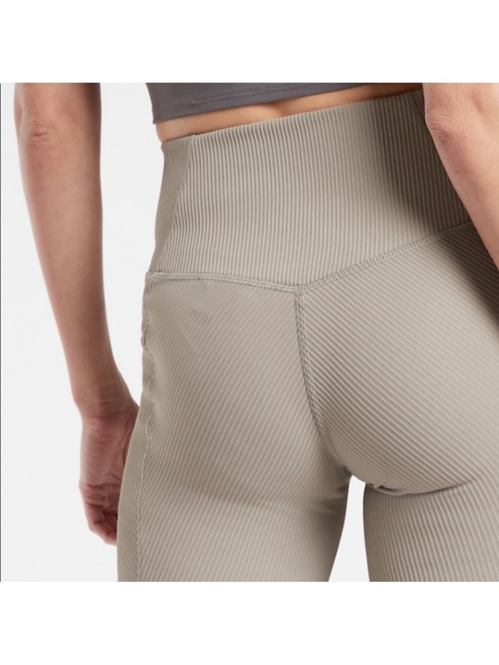 NEW Athleta Salutation Stash Pocket II Rib 7/8 Tight PETITE
